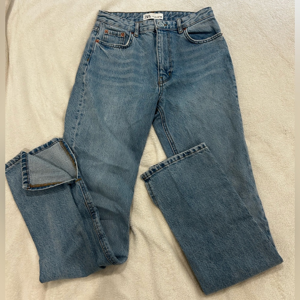 Zara Jeans with Ankle Slit